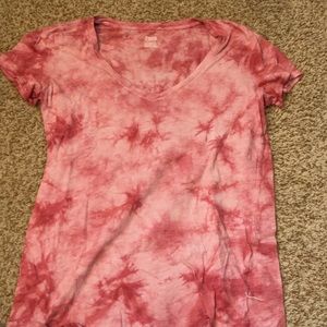 Pink tie dye soft tee
